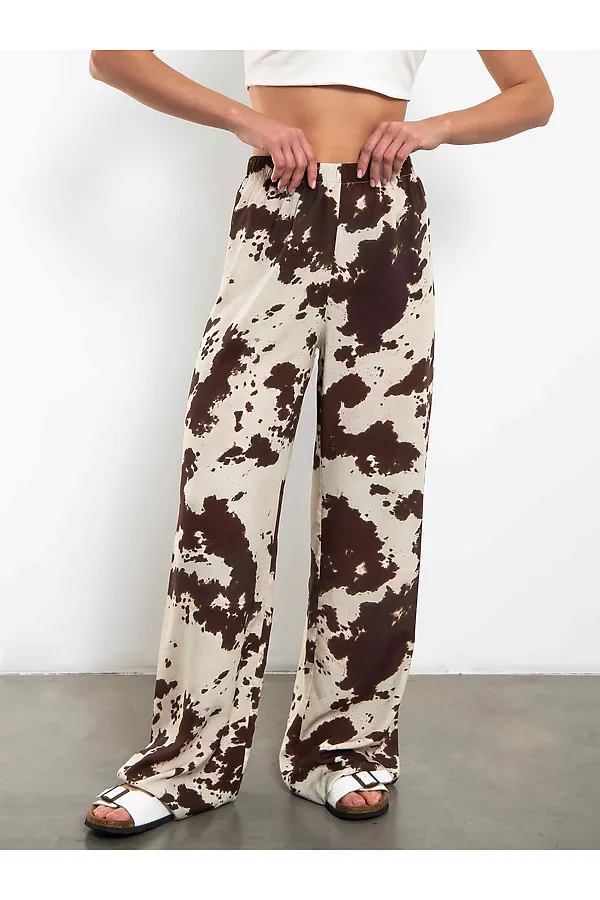 Брюки KOSMOS, молочный/шоколадный - фото 2