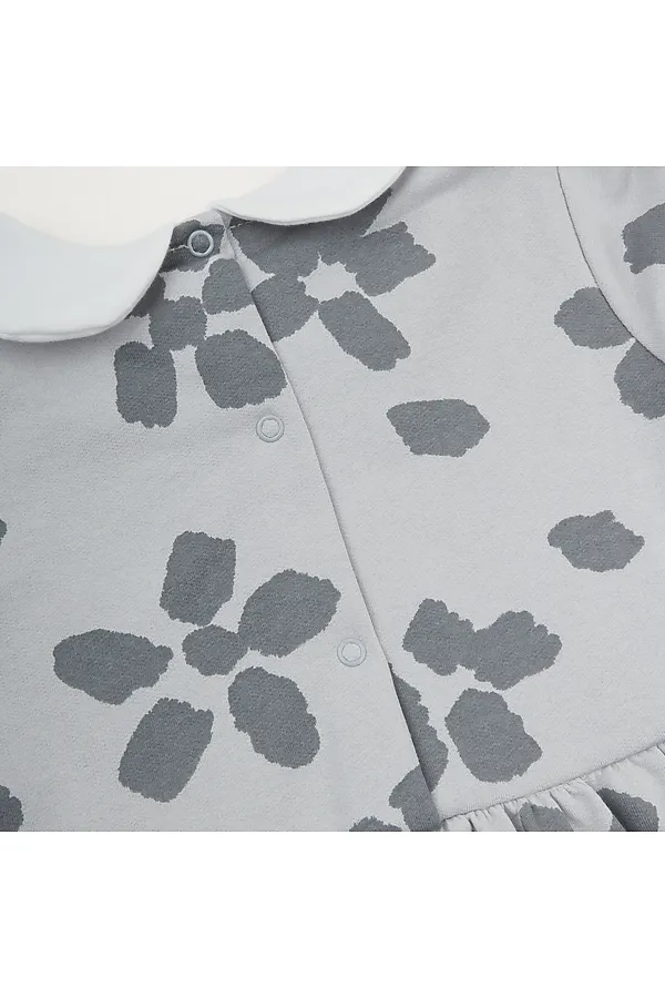 Платье футер 2х нитка начёс YOULALA, серый - фото 2