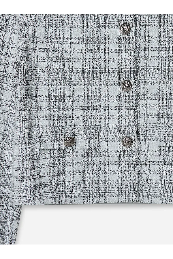 Жакет женский MARK FORMELLE, черно -белая клетка - фото 2