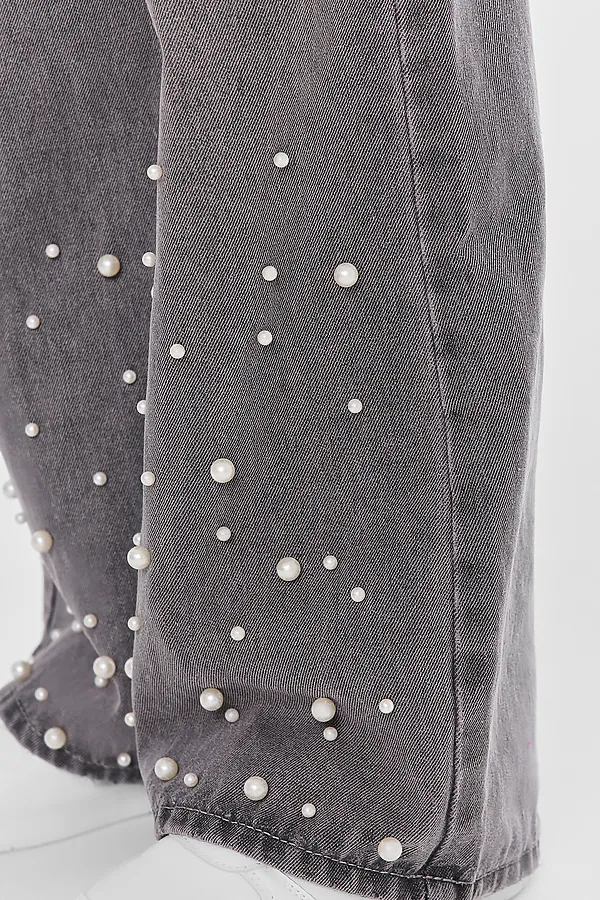 Джинсы для девочек MARK FORMELLE, светло -серый - фото 2