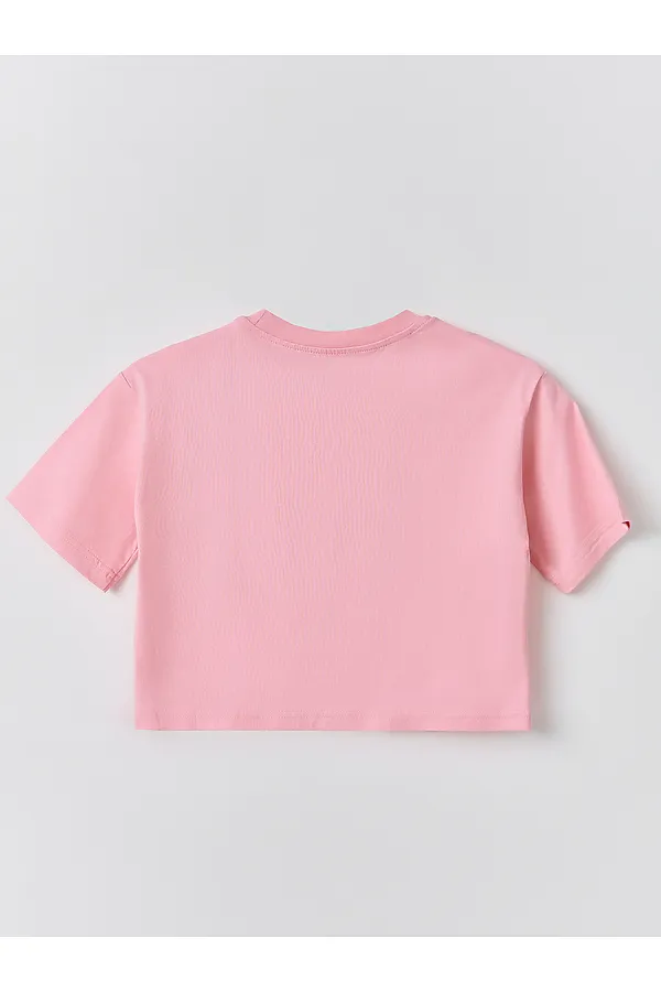 Комплект для девочек (футболка, брюки) MARK FORMELLE, розовый +розовая клетка - фото 2