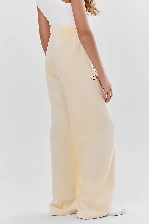 Брюки для девочек домашние MARK FORMELLE, молочный +печать - фото 2