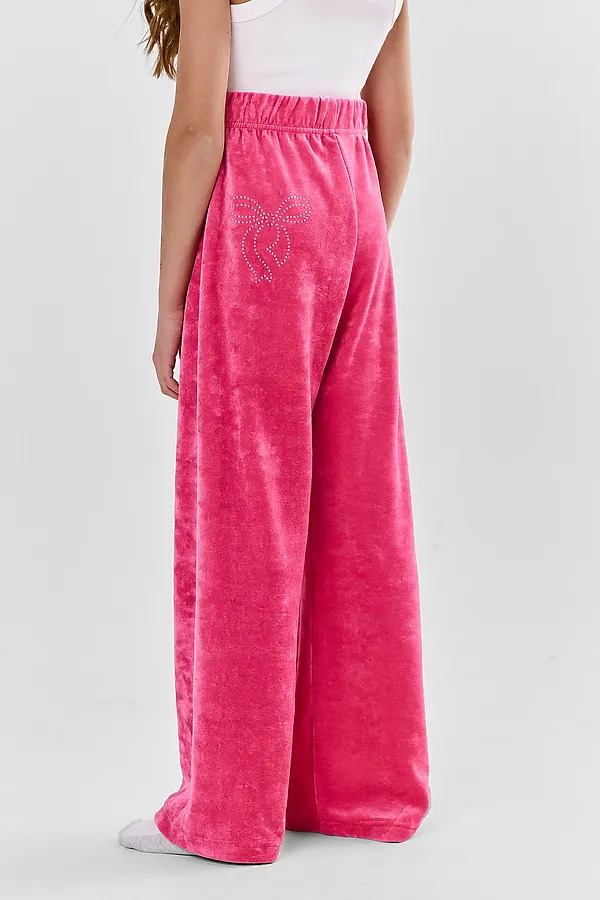 Брюки для девочек домашние MARK FORMELLE, розовый +печать - фото 2