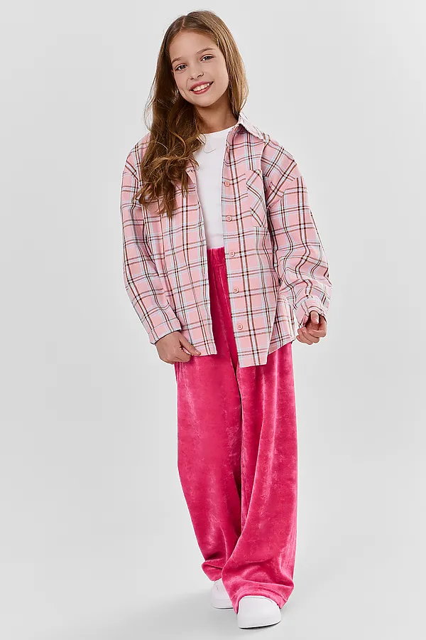 Брюки для девочек домашние MARK FORMELLE, розовый +печать - фото 2