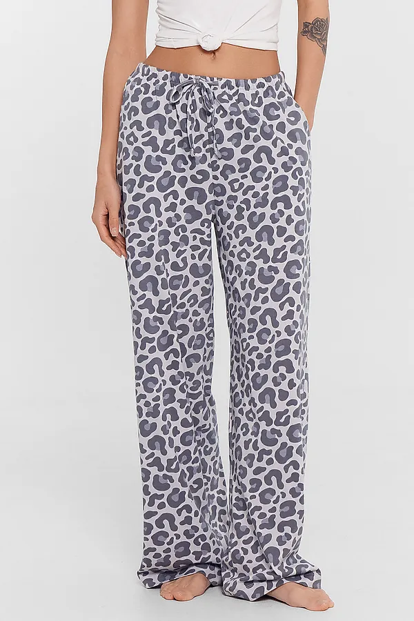 Брюки MARK FORMELLE, серый леопард - фото 2