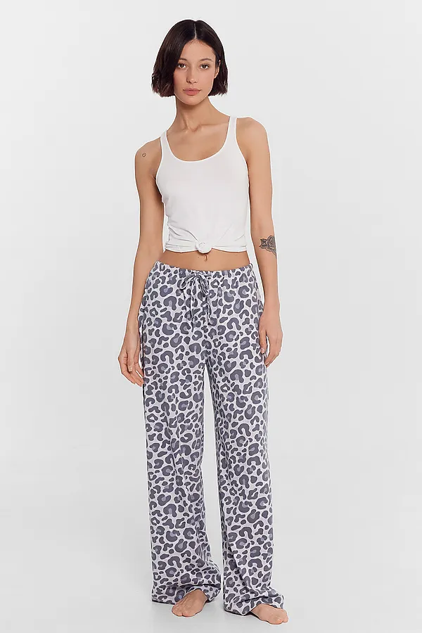 Брюки MARK FORMELLE, серый леопард - фото 2