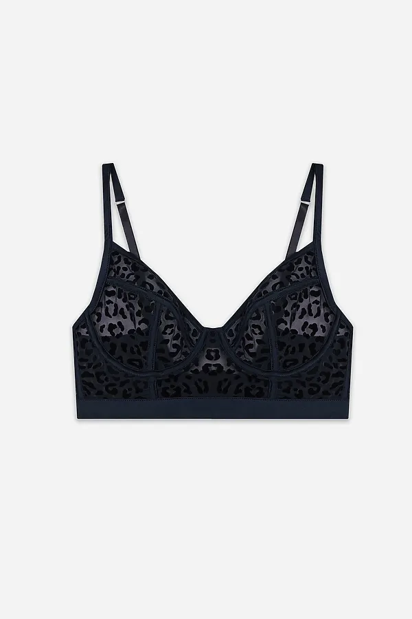 Бюстгальтер женский MARK FORMELLE, леопард на черном - фото 2