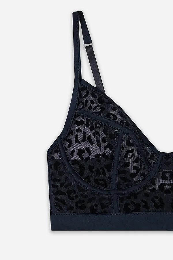 Бюстгальтер женский MARK FORMELLE, леопард на черном - фото 2