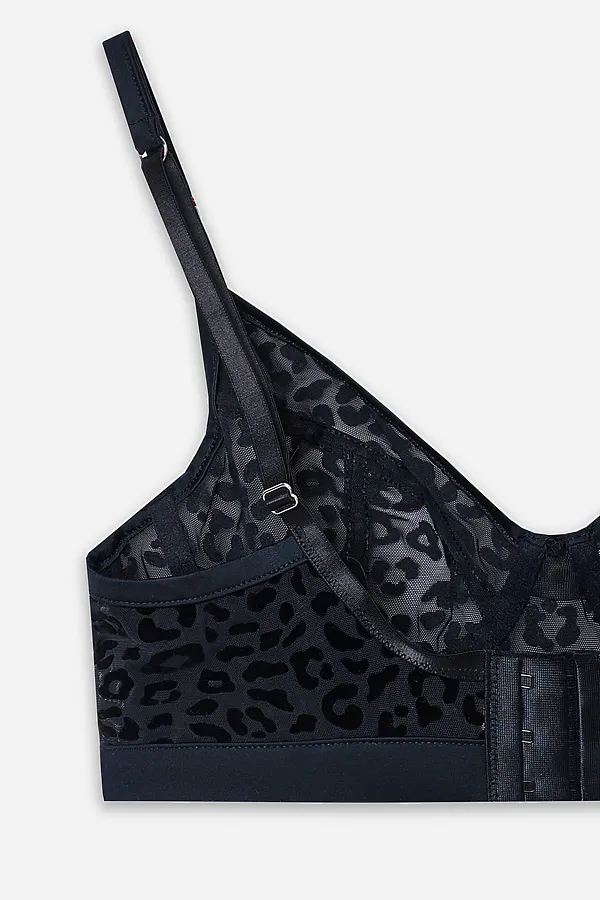 Бюстгальтер женский MARK FORMELLE, леопард на черном - фото 2