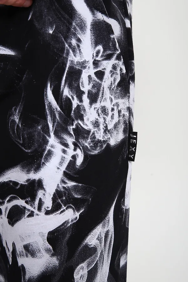 Брюки Б-02 Дым НАТАЛИ, черный/белый дым - фото 2