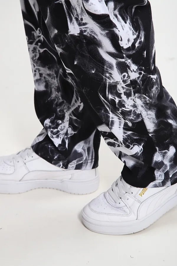 Брюки Б-02 Дым НАТАЛИ, черный/белый дым - фото 2