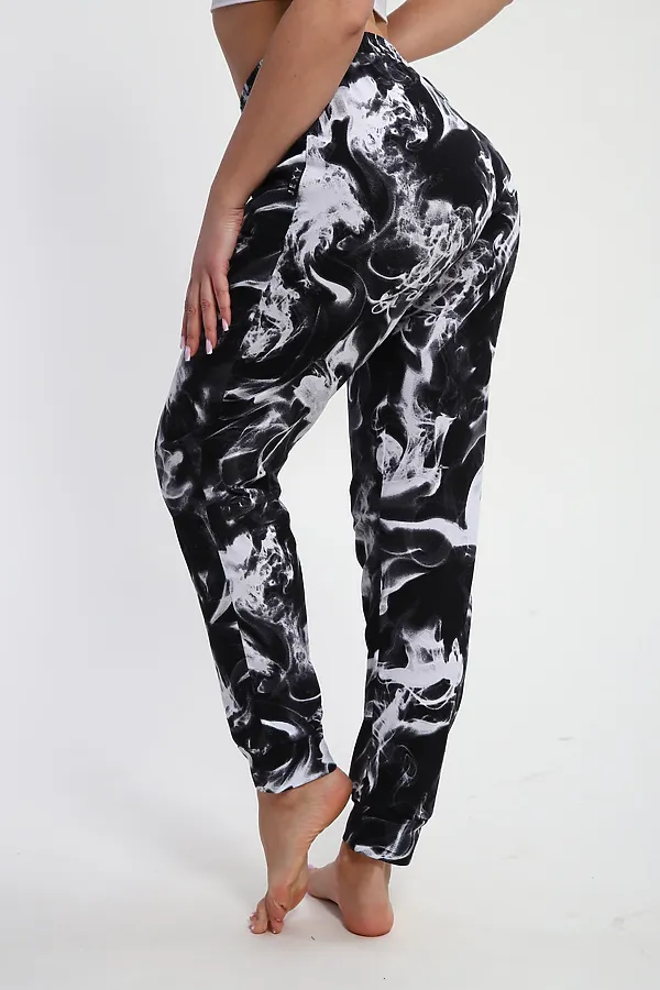 Брюки Дым Б-01 НАТАЛИ, черный/белый дым - фото 2