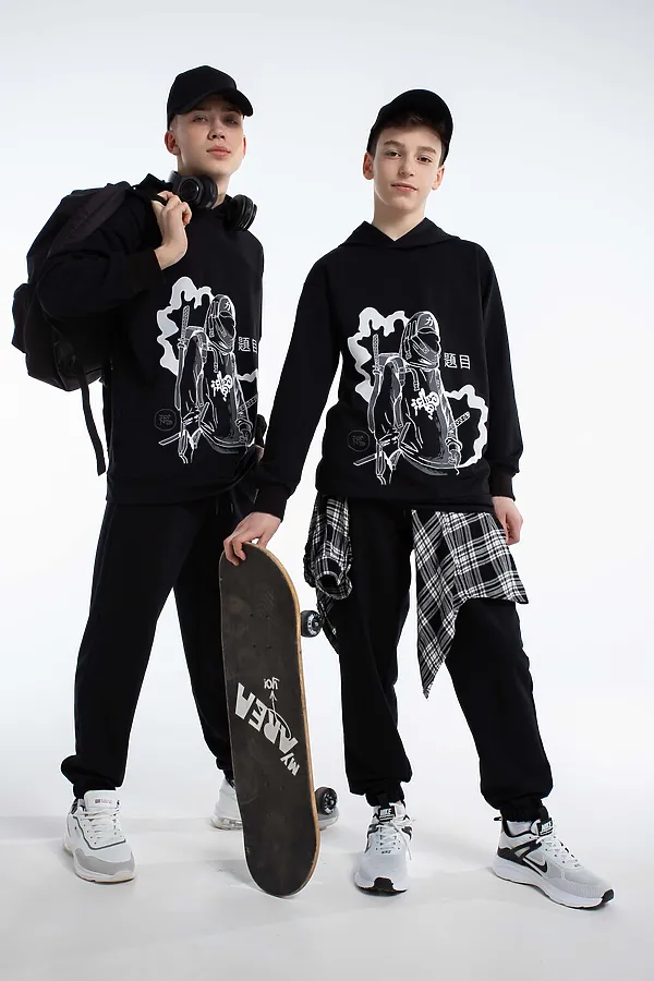 Костюм с брюками Странник 1 НАТАЛИ, черный - фото 2