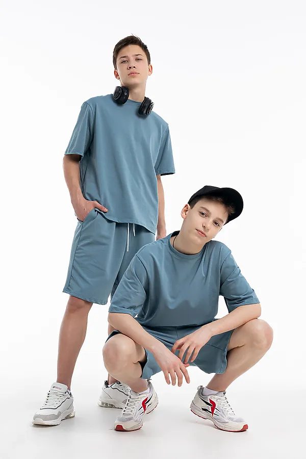 Детский костюм с шортами Летний НАТАЛИ, пепельный - фото 2