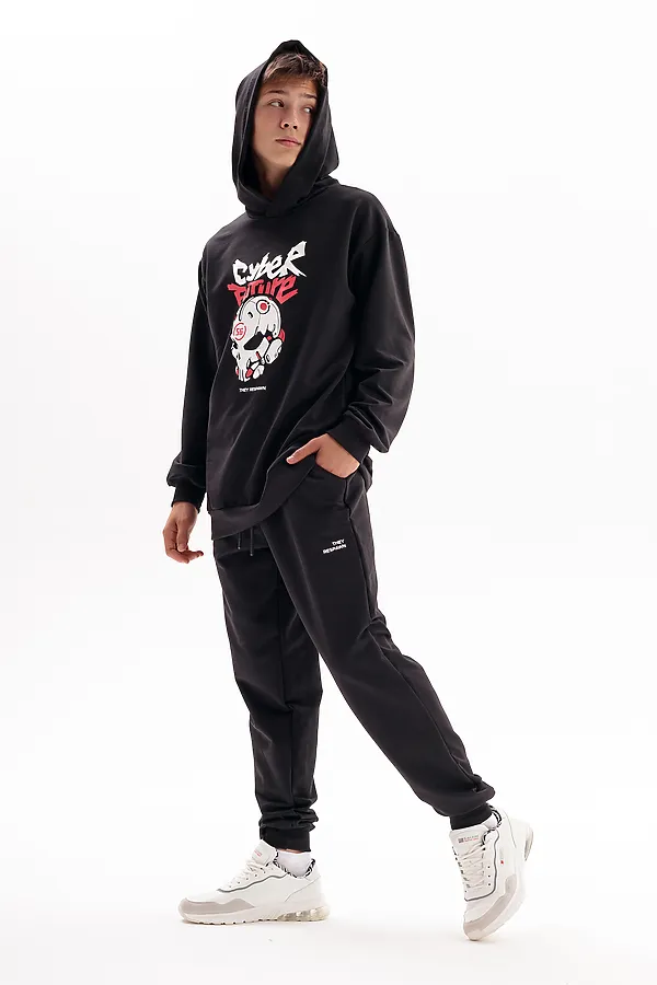 Костюм с брюками Кибер-Спорт НАТАЛИ, черный - фото 2