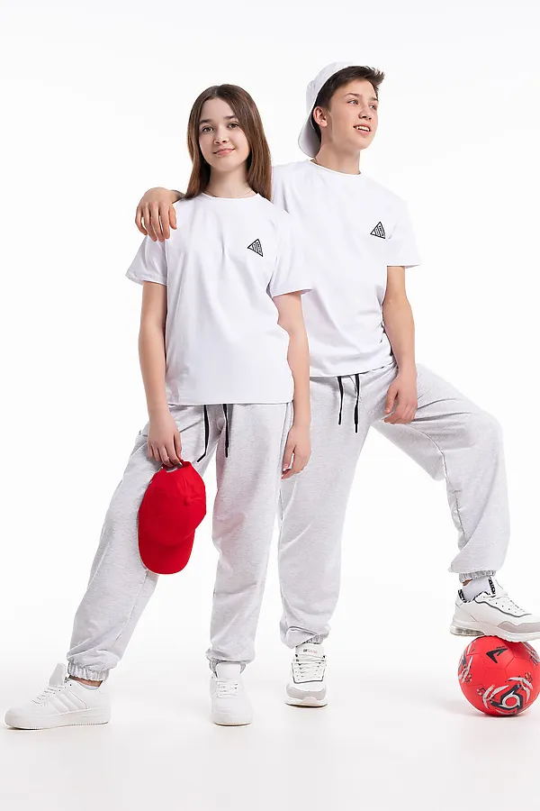 Брюки Грей 1 НАТАЛИ, светло-серый меланж - фото 2