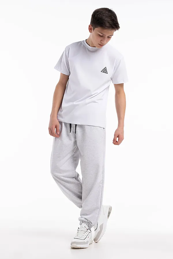 Брюки Грей 1 НАТАЛИ, светло-серый меланж - фото 2