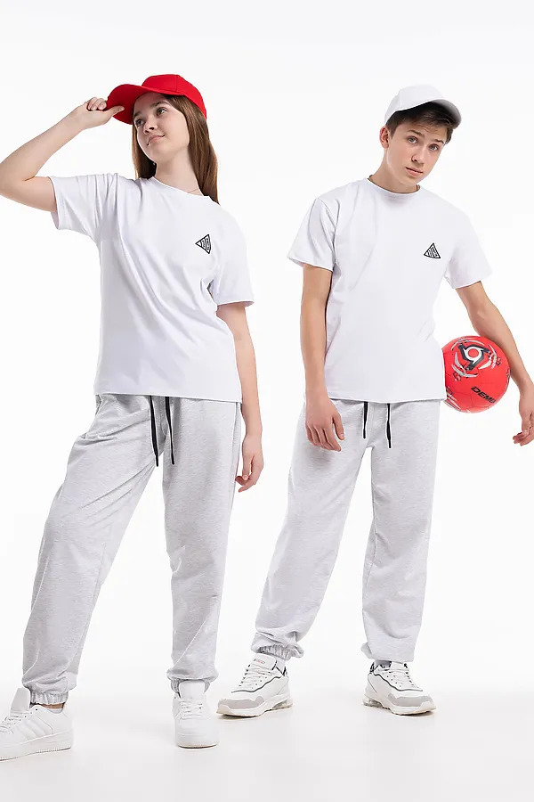 Брюки Грей 1 НАТАЛИ, светло-серый меланж - фото 2