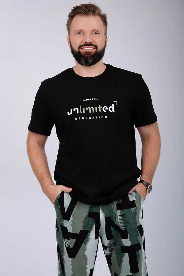 Пижама с брюками Генри НАТАЛИ, черный - фото 2