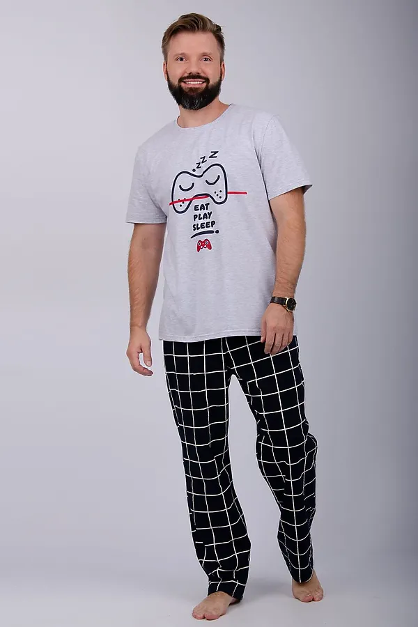 Пижама с брюками Стэнли 2 НАТАЛИ, темно-синий - фото 2