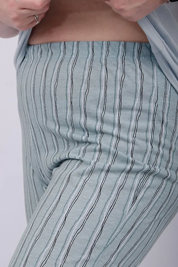 Пижама с бриджами Джелли НАТАЛИ, эвкалипт - фото 2