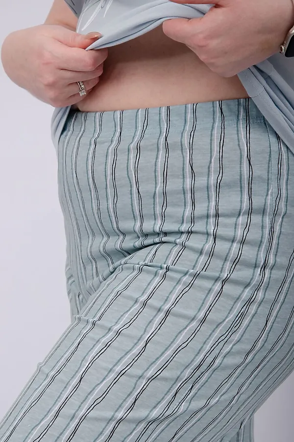 Пижама с брюками Джелли 2 НАТАЛИ, эвкалипт - фото 2