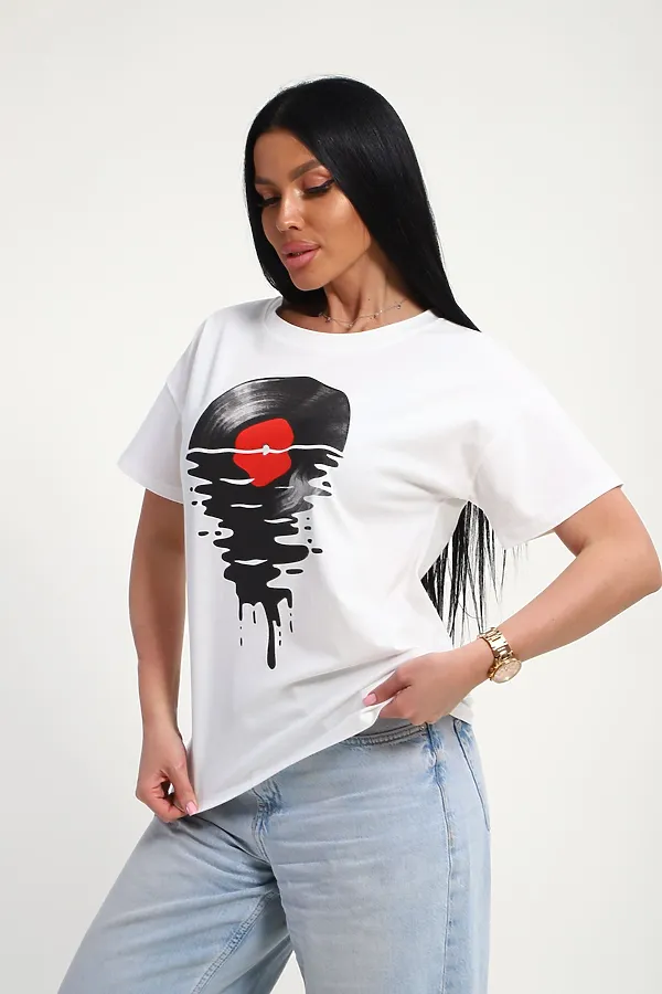 Футболка 85664 НАТАЛИ, белый - фото 2