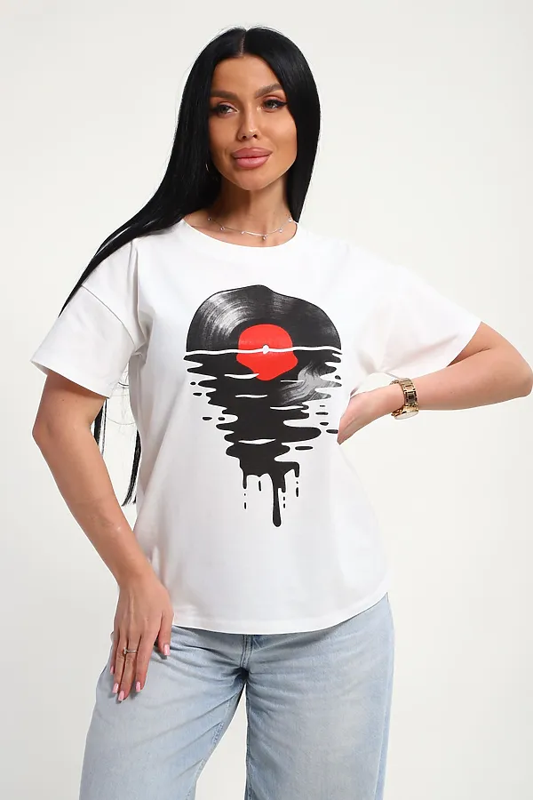 Футболка 85664 НАТАЛИ, белый - фото 2