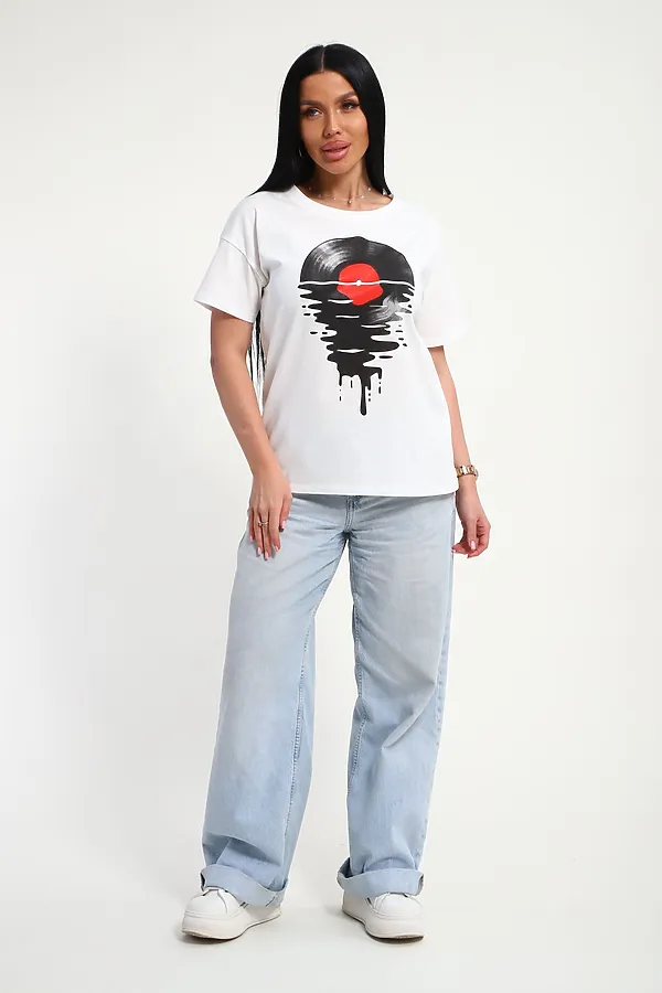 Футболка 85664 НАТАЛИ, белый - фото 2