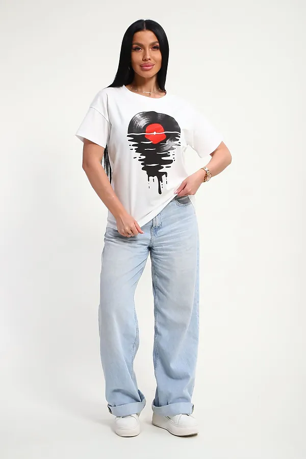 Футболка 85664 НАТАЛИ, белый - фото 2