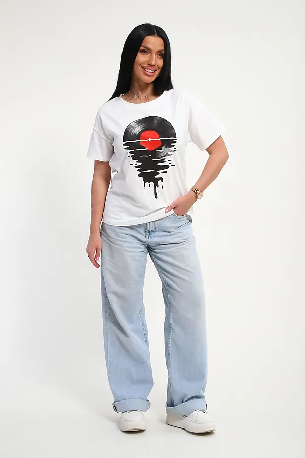 Футболка 85664 НАТАЛИ, белый - фото 2