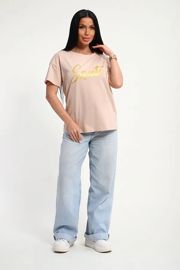 Футболка 85662 НАТАЛИ, бежевый - фото 2