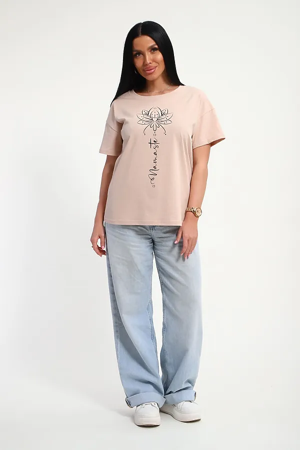 Футболка 85659 НАТАЛИ, бежевый - фото 2