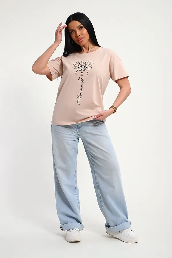 Футболка 85659 НАТАЛИ, бежевый - фото 2