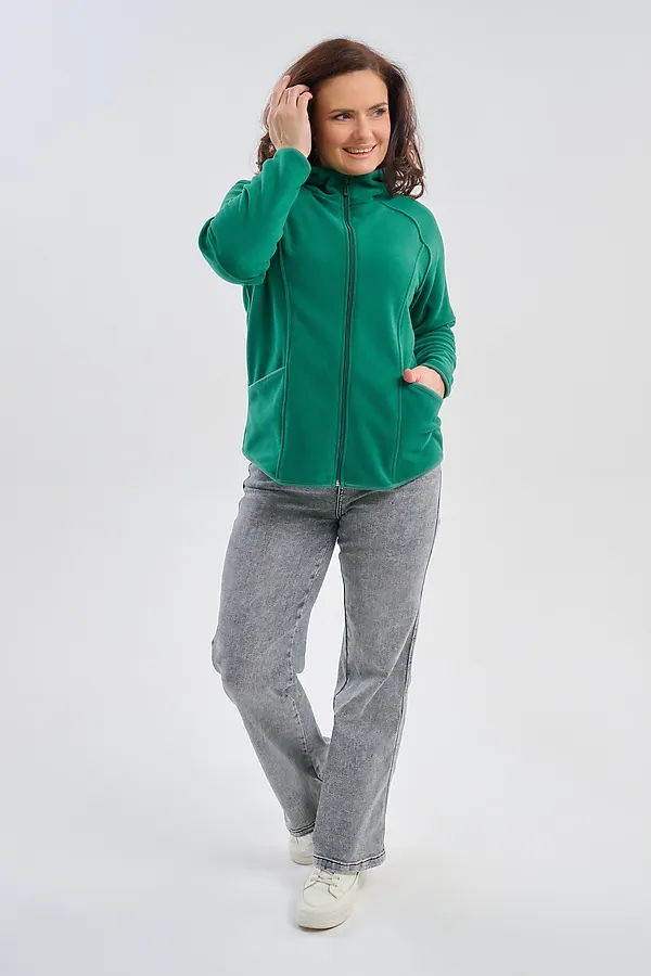 Толстовка 75011 НАТАЛИ, зелёный - фото 2