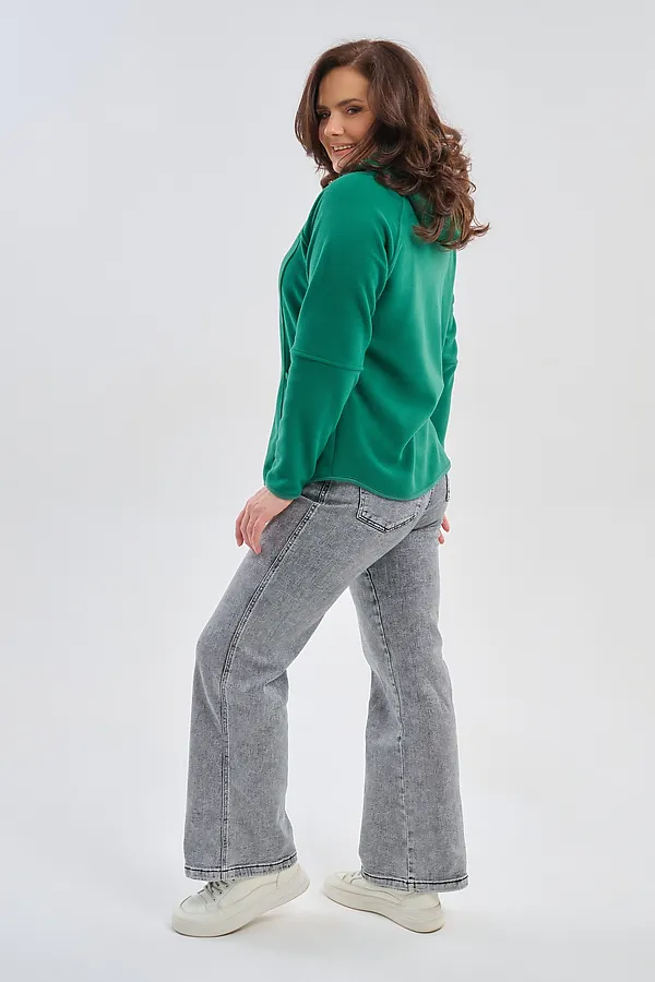 Толстовка 75011 НАТАЛИ, зелёный - фото 2