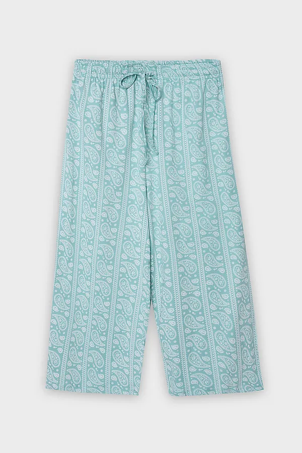 Бриджи женские MARK FORMELLE, пейсли на бирюзовом - фото 2