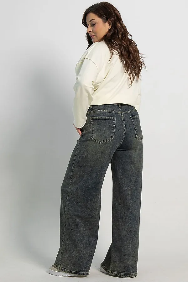 Джинсы Лаччи LADY TAIGA, сине-зеленые - фото 2