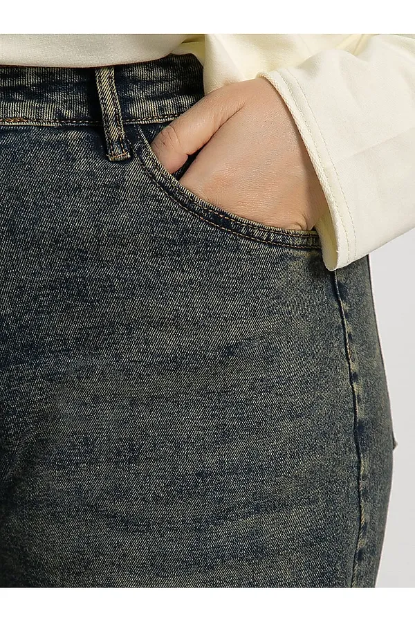 Джинсы Лаччи LADY TAIGA, сине-зеленые - фото 2