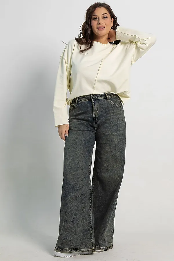 Джинсы Лаччи LADY TAIGA, сине-зеленые - фото 2