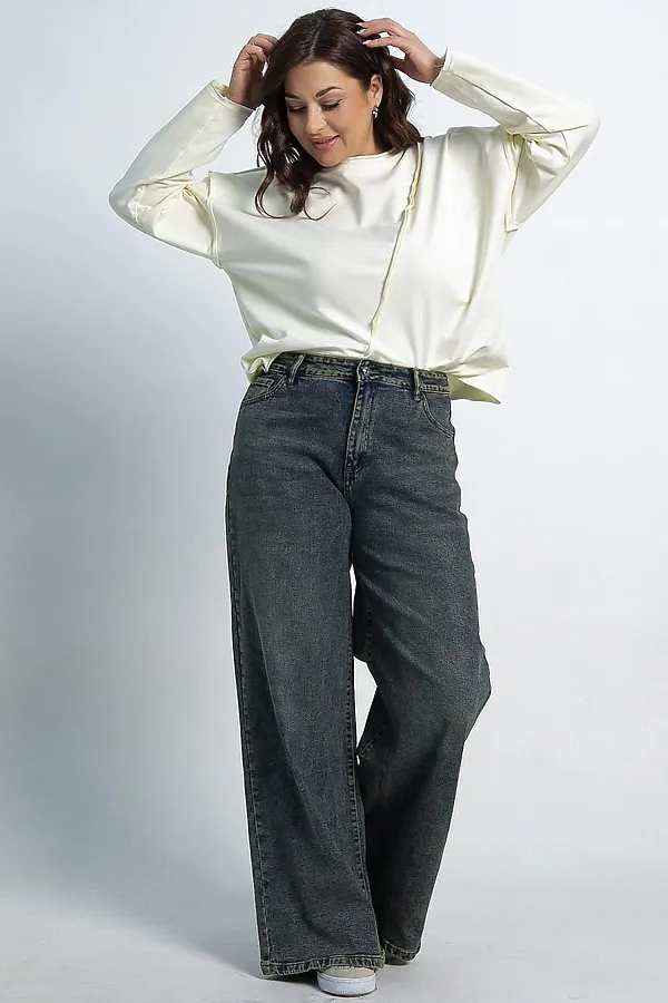 Джинсы Лаччи LADY TAIGA, сине-зеленые - фото 2