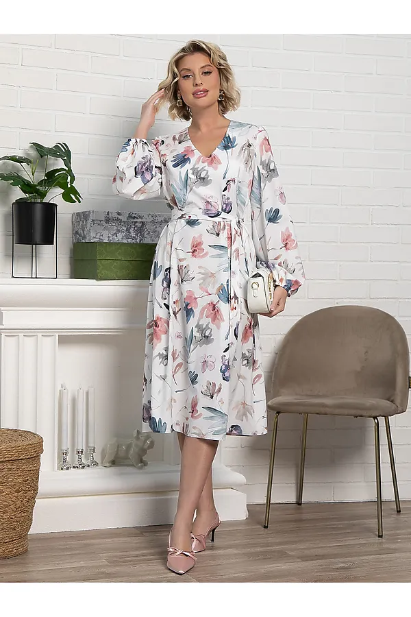 Платье Надежда LADY TAIGA, белое - фото 2