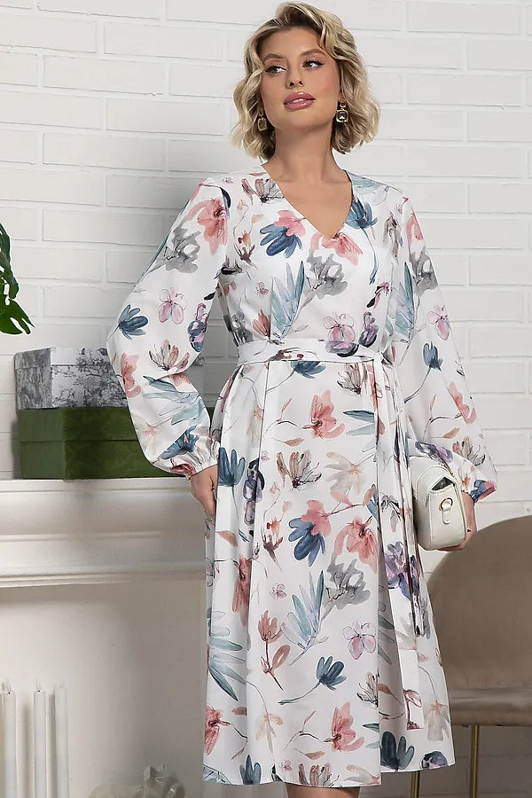 Платье Надежда LADY TAIGA, белое - фото 2