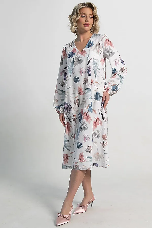 Платье Надежда LADY TAIGA, белое - фото 2