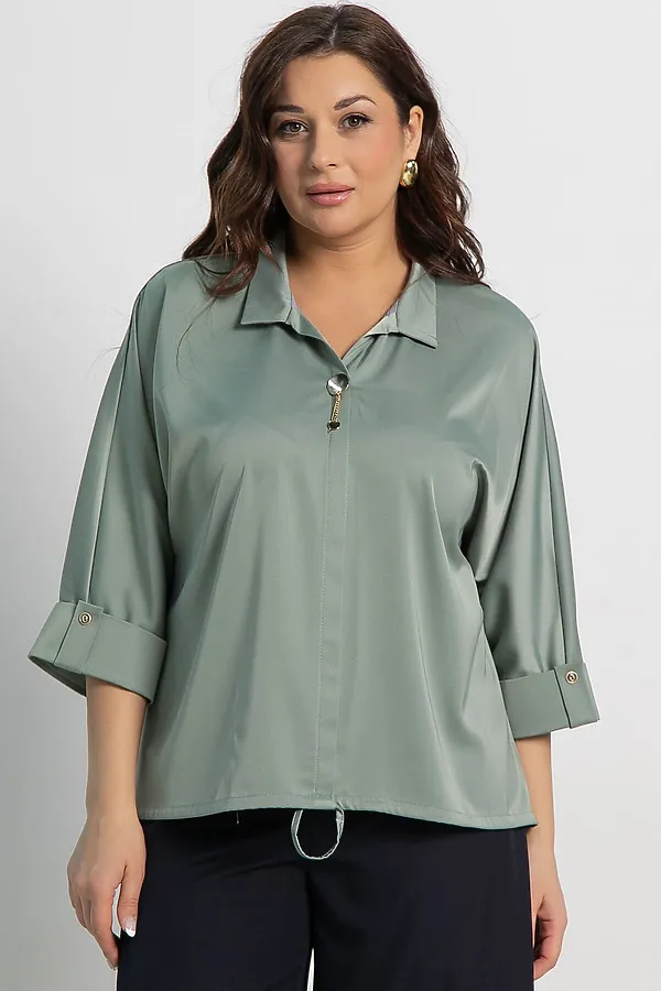 Блуза Серенада LADY TAIGA, фисташка - фото 2