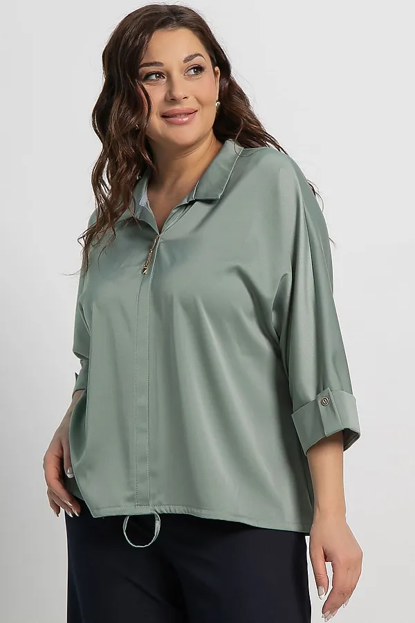 Блуза Серенада LADY TAIGA, фисташка - фото 2