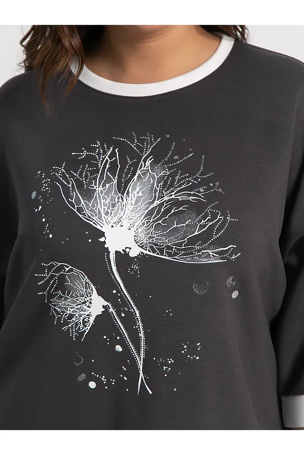 Блуза Нукси LADY TAIGA, серая - фото 2