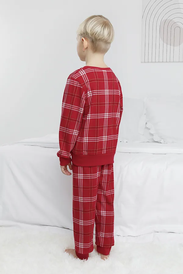 Пижама CROCKID, вишня - фото 2