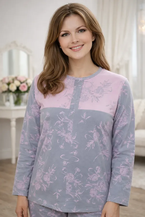 Костюм с брюками 39064 НАТАЛИ, серый - фото 2