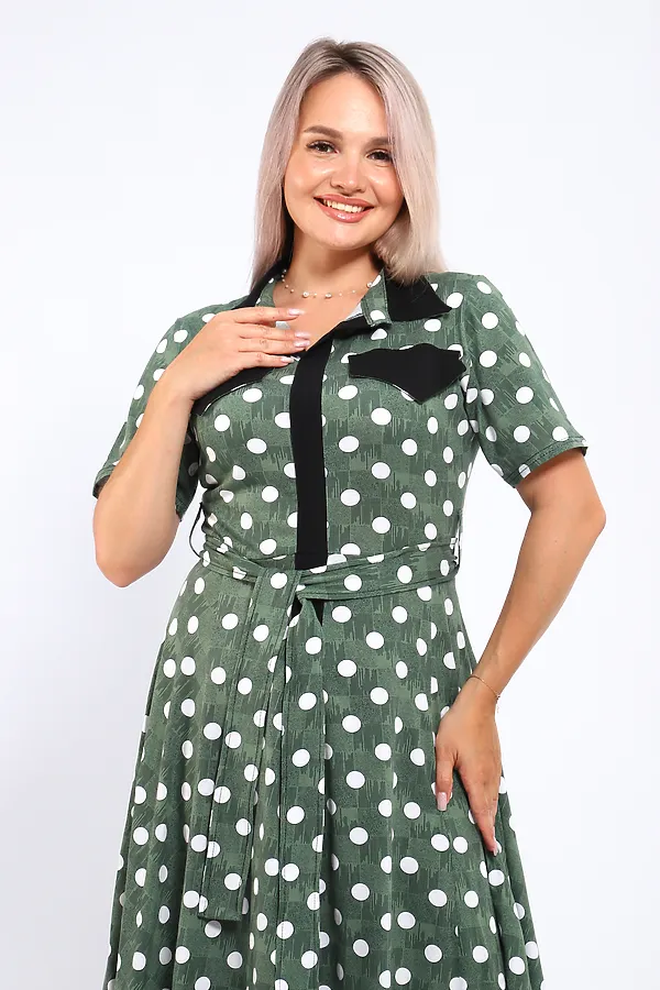 Платье 39059 НАТАЛИ, зеленый - фото 2